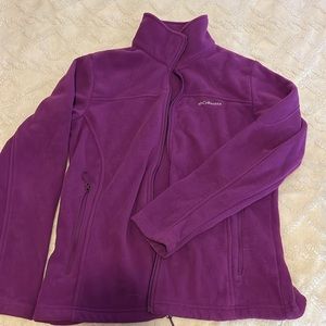 Columbia fleece zip up Large